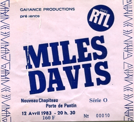 Miles Davis 12 nov 83